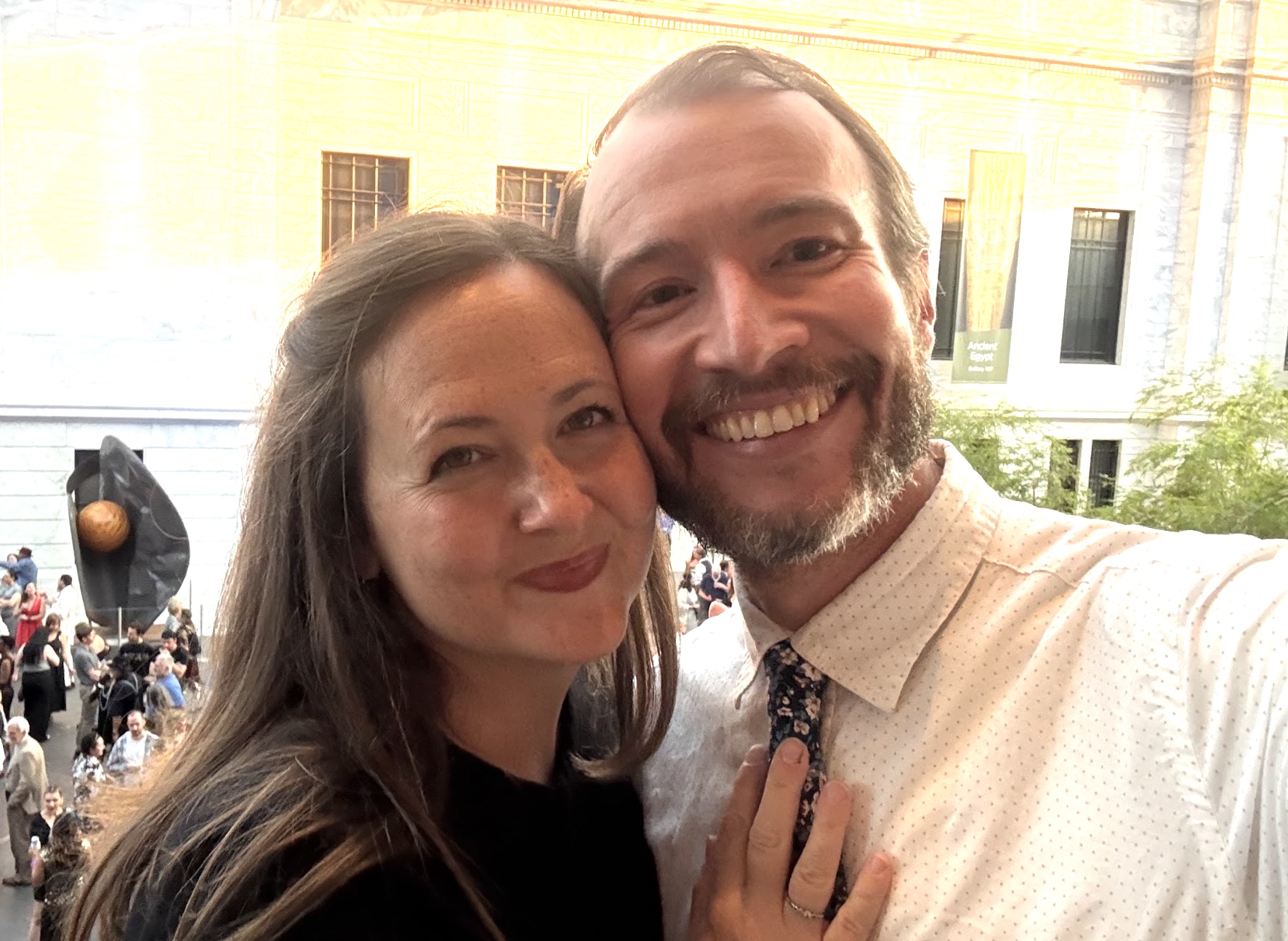 Jen and Jon on a rare date night... at the Cleveland Museum of Art!