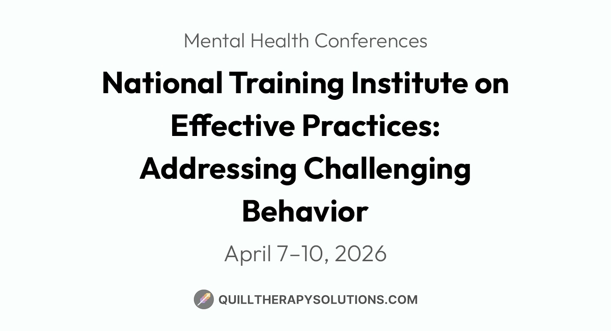 National Training Institute on Effective Practices: Addressing ...