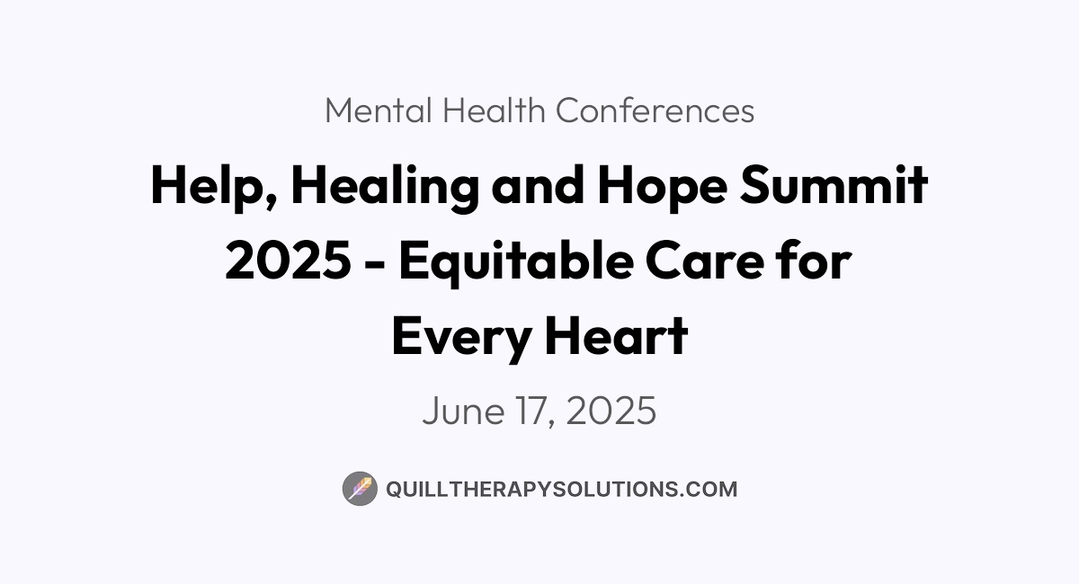 Help, Healing and Hope Summit 2025 - Equitable Care for Every Heart ...
