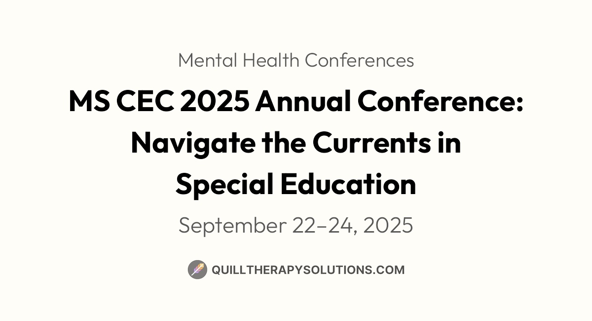 MS CEC 2025 Annual Conference: Navigate the Currents in Special ...